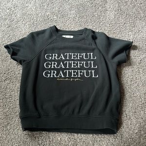 Spiritual Gangster Grateful Short Sleeve Sweatshirt